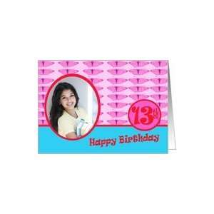  Happy Birthday 13th with butterflies Photo Card Card Toys 