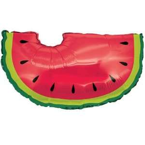   Green and Red Juicy Watermelon Slice 35 Mylar Balloon Toys & Games