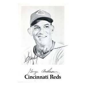  Sparky Anderson Autographed Postcard