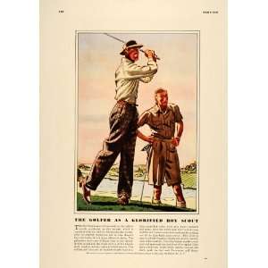  1936 Print Esquire Fashion Staff Boy Scout Golf Apparel 