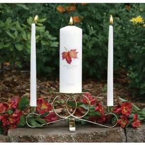  Personalized Fall Theme Wedding Unity Candle Set