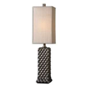  Cleto Silver Box Shade Table Lamp