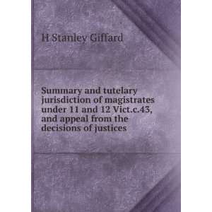   of justices (19 cm) (9781275252738) H. Stanley Giffard Books