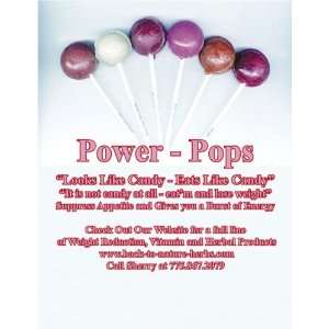 Bag of 30 Power pops Seen on Extra Tv Cappuccino Flavor Candy Diet 