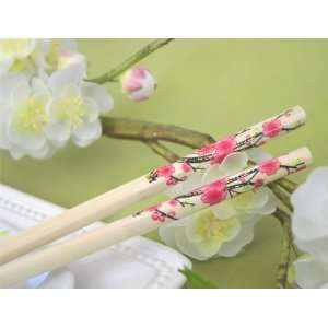  Chopstick Wedding Favors   Cherry Blossom Chopsticks