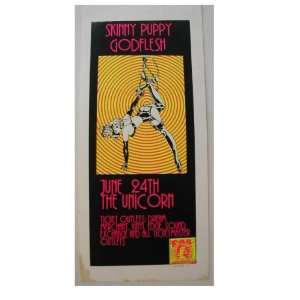 Skinny Puppy godsflesh Silk Screen Handbill Poster