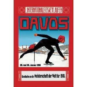   By Buyenlarge Davos Skater 28x42 Giclee on Canvas