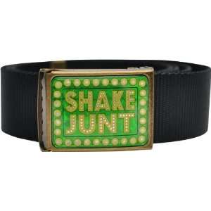 Shake Junt Logo Webbed Scout Belt Black Skate Belts  