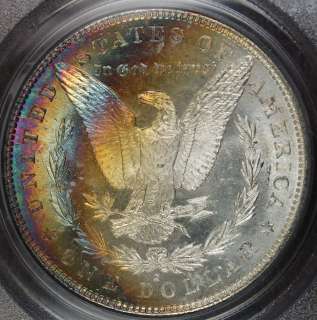 1881 S Morgan Silver Dollar Coin, PCGS MS 64 CAC, ***CRESCENT TONING 