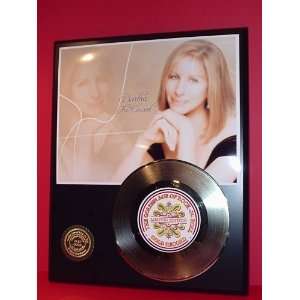 Barbra Streisand 24kt Gold Record LTD Edition Display ***FREE PRIORITY 