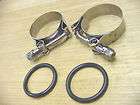 HARLEY SPORTSTER INTAKE MANIFOLD STAINLESS STEEL AIRCRAFT TYPE CLAMP 