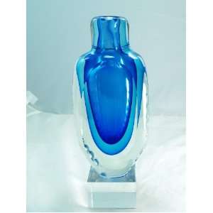 Cobalt Blue Art Glass Vase X441