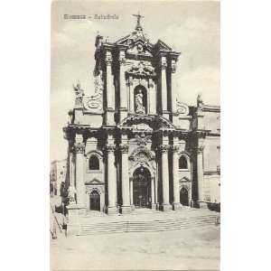   1920s Vintage Postcard The Cathedral Siracusa Italy 