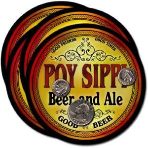  Poy Sippi , WI Beer & Ale Coasters   4pk 