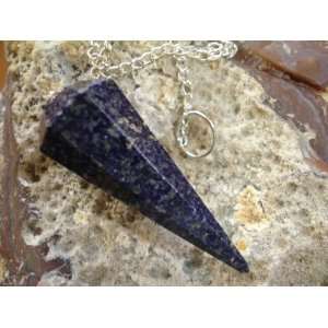    Lapis Lazuli Faceted Pendulum Healing Reiki Chakra 