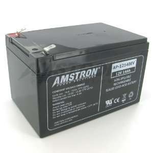    Amstron 12V/14AH Deep Cycle SLA Battery   F2 Terminal Electronics