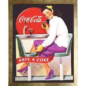  Coca Cola Drink HAVE A COKE Vintage Advertising Framed 