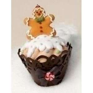  3.5 Sweet Memories Gingerbread Cupcake Christmas Ornament 