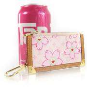 LOUIS VUITTON Pink Cherry Blossom Key Holder Cles Chain  