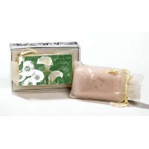   Calla Lily Theme Personalized Fresh Linen Scented Soap Bar (Set of 20