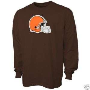 Cleveland Browns Reebok Long Sleeve Primary Logo T Shirt sz Medium 
