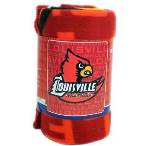  Louisville Cardinals Collegiate Fleece Blanket (Light 