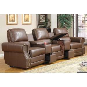  5pcs Recliners Home Theater Leather Sofa, #BQ S344P1