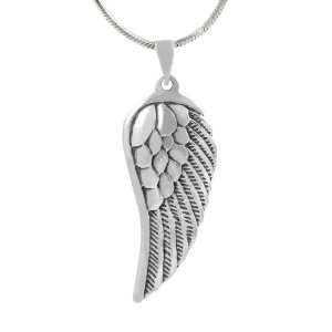  Sterling Silver Angel Wing Necklace Jewelry