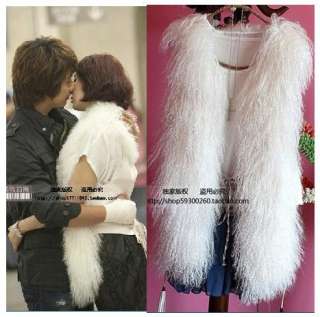 new womens rabbit fur coat jacket with racoon collar  