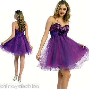 New Strapless Short Cocktail Prom Party Dress  