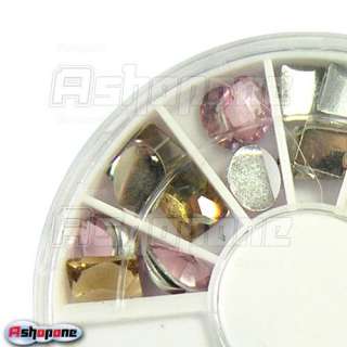 Big Size Nail Art Diamond Tips Glitter Rhinestone Decoration Wheel 