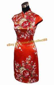 Chinese Women Mini Cheongsam Evening Dress/Qipao  