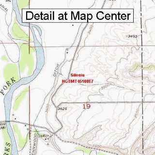  USGS Topographic Quadrangle Map   Silesia, Montana (Folded 