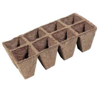 Jiffy Strips   Square Peat Pots 2.5 x 2.25   4 Strips  