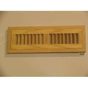   Ash Flush Unfinished Wood Heat Register / Vent