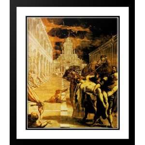 Tintoretto, Jacopo Robusti 28x34 Framed and Double Matted The Stealing 