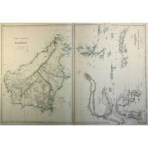  Blackie Map of Borneo and Celebes Islands (1860) Office 