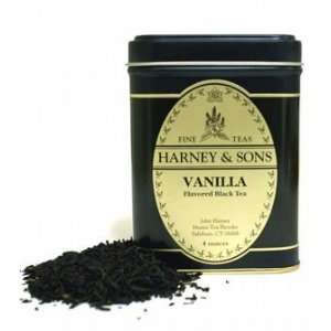  Vanilla Black, Loose Tea in 4 Ounce Tin By Harney & Sons 