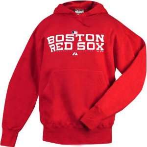  Boston Red Sox Authentic Collection Stack Hooded Sweatshirt 
