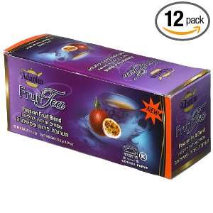 Adanim Passion Fruit Blend Herbal Tea, 25 Count Tea Bags (Pack of 12 
