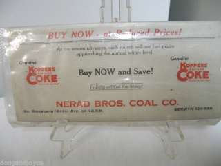 Lot 2 Older Advertising NERAD BROS.COAL CO Koppers Coke  