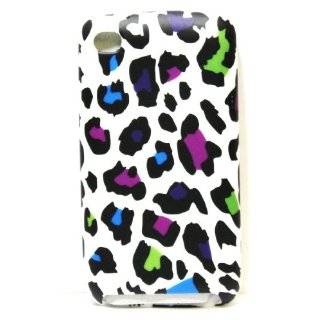  White Leopard with Rainbow Color Spots Soft Silicone Skin 