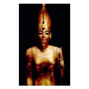  Gold Statue of King Tutankhamun with the Serpent Crown of 