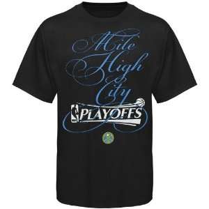 NBA Denver Nuggets Black Mile High City T shirt Sports 