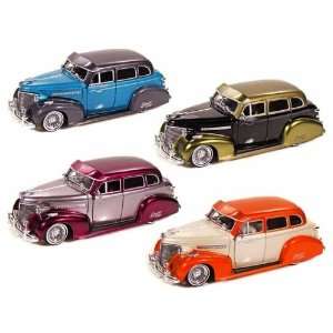   1939 Chevy Master Deluxe 2 Tone LowRider 1/24 Set of 4 Toys & Games