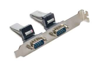 Two Serial (DB9, RS232, COM1) Ports Bracket with Cable  