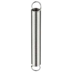 Extension Spring, 302 Stainless Steel, Inch, 0.24 OD, 0.026 Wire 