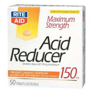   Acid Reducer 150mg, Ranitidine Tablets USP, Maximum Strength, 50 ct