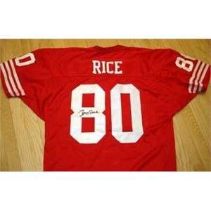  Jerry Rice autographed Football Jersey (San Francisco 