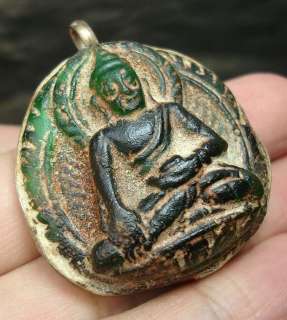 Extremely Rare TIBETAN OLD Glass Shakya​muni Amulet  